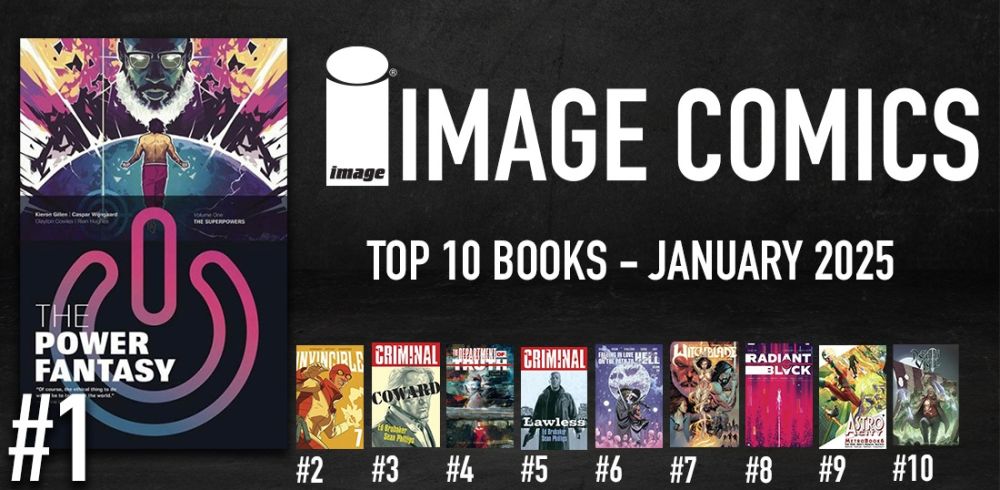 IMAGE COMICS TOP 10 JANUARY 2025