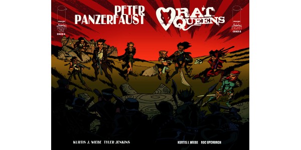 Artists from RAT QUEENS and PETER PANZERFAUST swap covers