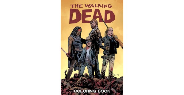 Stock up on red for THE WALKING DEAD COLORING BOOK