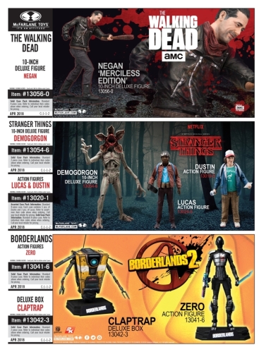 Todd Macfarlane Productions – February 2018 (April 2018 Product)