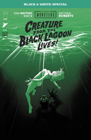 UNIVERSAL MONSTERS: CREATURE FROM THE BLACK LAGOON LIVES! BLACK & WHITE SPECIAL #2 cover