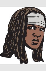 The Walking Dead Michonne Face Pin