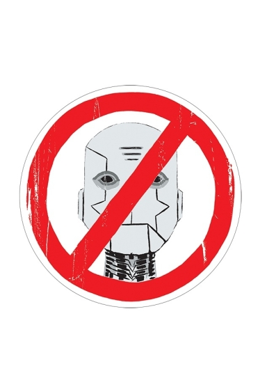 DESCENDER NO ROBOTS Pin