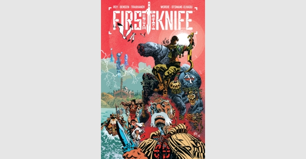 EYE-MELTING ACTION SERIES PROTECTOR TO BE RETITLED FIRST KNIFE & COLLECTED INTO TRADE PAPERBACK THIS OCTOBER