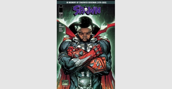 TODD MCFARLANE PAYS TRIBUTE TO CHADWICK BOSEMAN IN UPCOMING SPAWN COVER