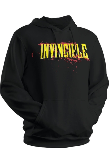 INVINCIBLE “Bloody Logo” Hoodie (Black) - 2XL