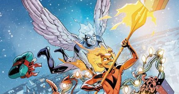 HORNSBY & HALO #13, THE ROCKETFELLERS #12 TAKE A SLEIGH RIDE TOGETHER THIS DECEMBER WITH FESTIVE CONNECTING COVERS