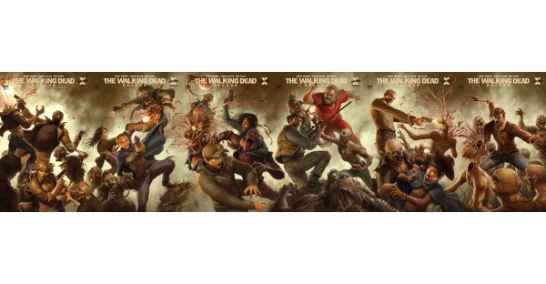 THE WALKING DEAD DELUXE #13-18 RETURN TO PRINT WITH NEW DAVE RAPOZA CONNECTING COVERS